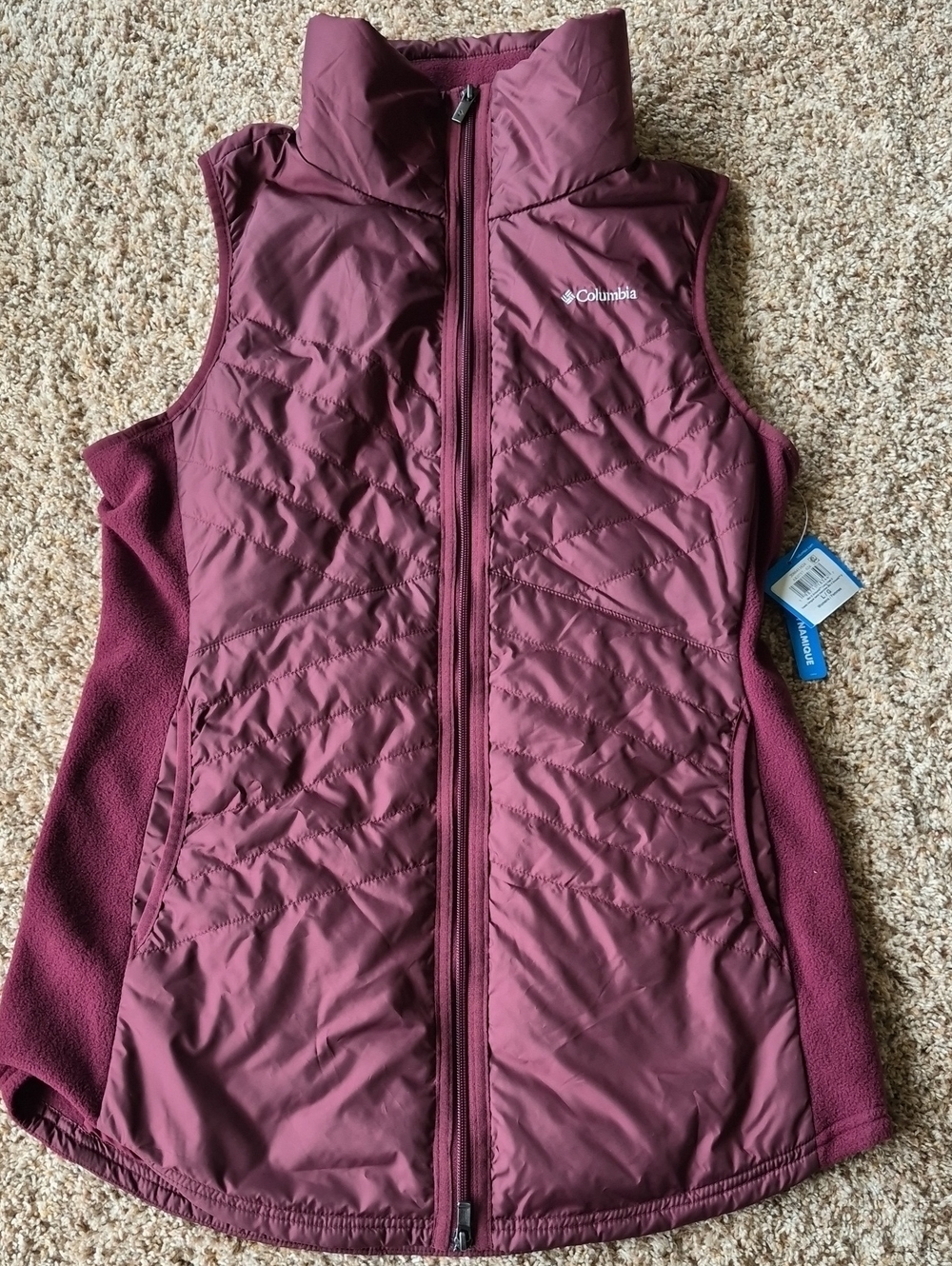Columbia Women's Vest in Burgundy, Lg, Nwt